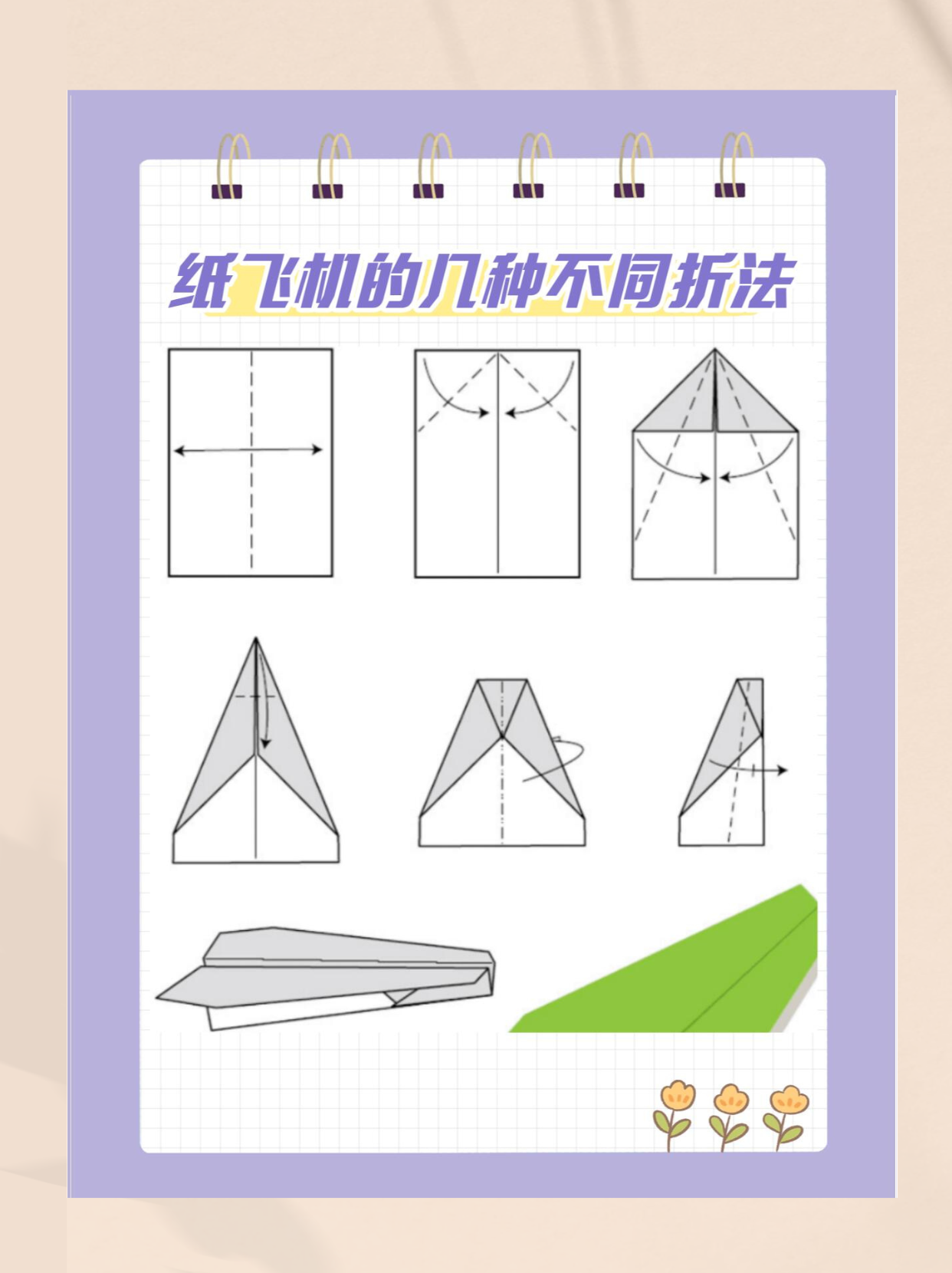 Aircraft folding method (the world's farthest flying paper airplane folding method)